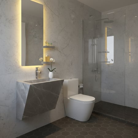 مغسلة ديكور  مميز رمادي مقاس 80 سم 3029-GH