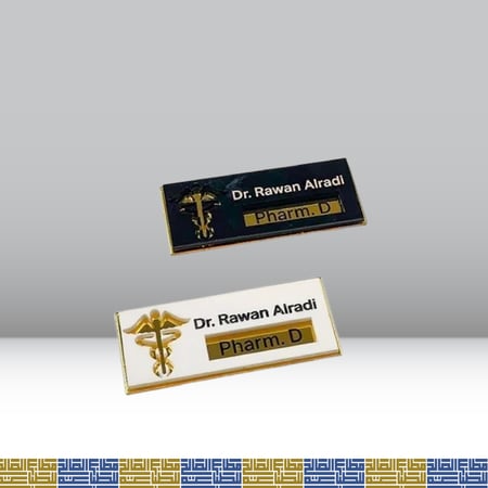 بروش اكريلك  حفر طباعة يوفي بروش اسود اكريلك ابيض حفر فايبر ليزر