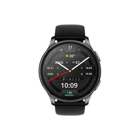 Amazfit Pop 3R Smart Watch, AMOLED, Up to 12 Days Battery Life – Black