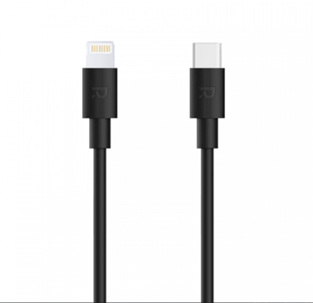 كيبل PD ايفون 3متر - ربل - اسود - موديل PC-1034 ماركة RAVPOWER