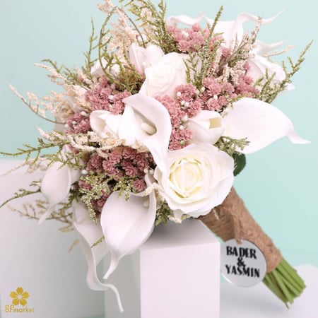 مسكة عروس ورد صناعي M1199