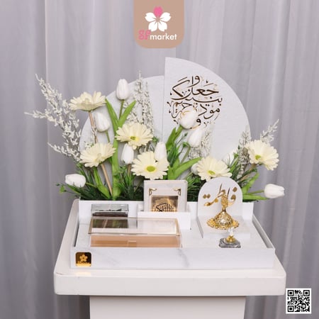صندوق المهر المقوس الرصاصي مع كتابة الاسماء بأكليريك بارز DB036