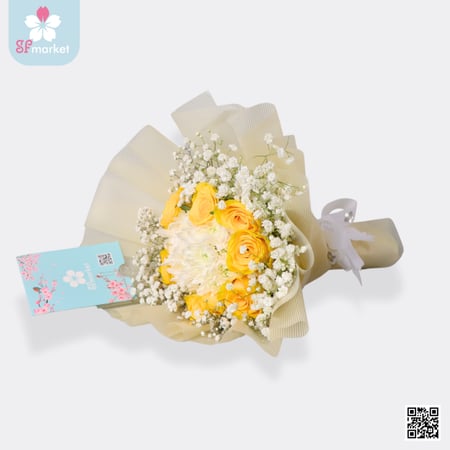 باقة ورد طبيعي فوشي NF051