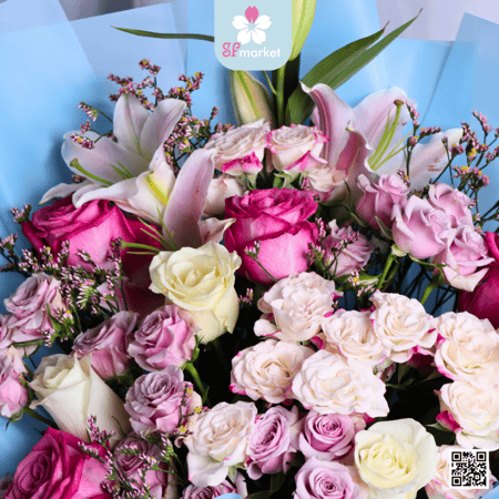 باقة ورد طبيعي NF100