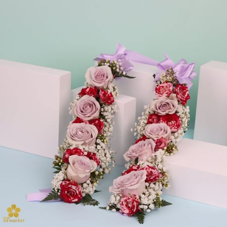 قلادة ورد طبيعي Q013