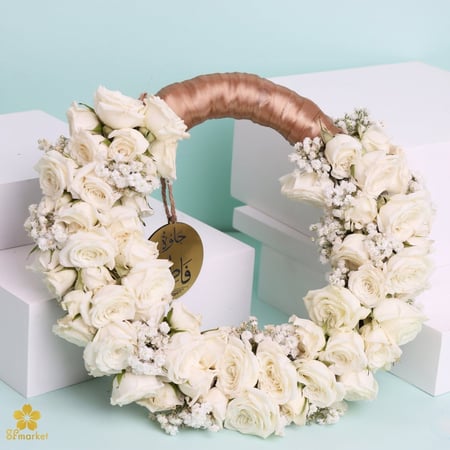 مسكة دائري ورد طبيعي M1189