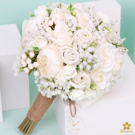 مسكة عروس ورد صناعي M1224