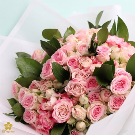 باقة ورد طبيعي مع التغليف NF002