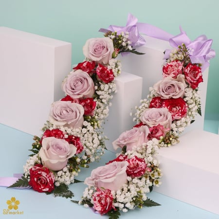 قلادة ورد طبيعي Q013