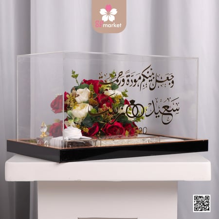 صندوق مهر إكرليك مع طباعة الاسماء DB029