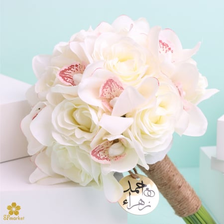 مسكة عروس ورد صناعي M1169