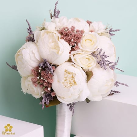 مسكة عروس ورد صناعي  M1180