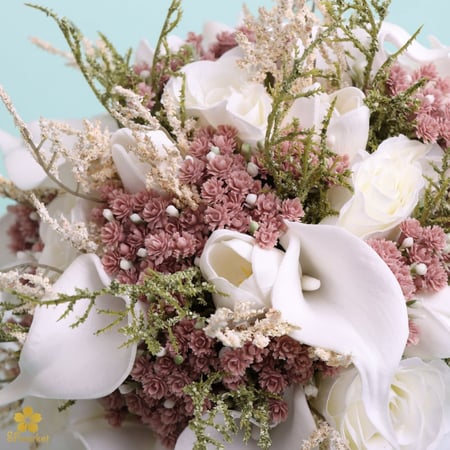 مسكة عروس ورد صناعي M1199