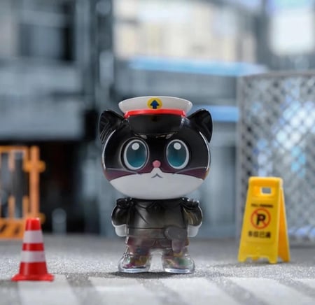 Black Cat Sheriff Peace of Mind Squad Series Pendant ( Blind Box )