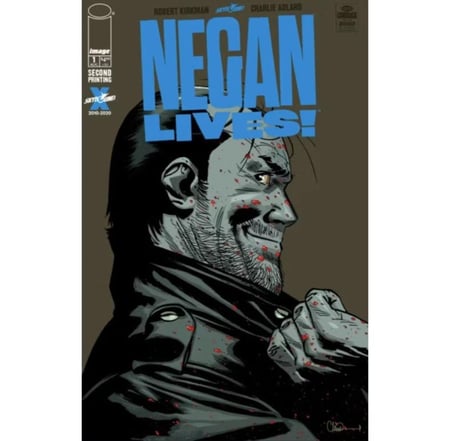 كوميك ذا والكنق ديد نيقان - NEGAN LIVES #1 (2nd Printing) - The Walking Dead - Image Comics - Comic Book