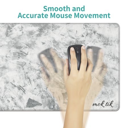 ماوس باد (Light Gray) للالعاب كبير الحجم مقاس 400 × 900 ملم مضاد للماء - مضاد للانزلاق.