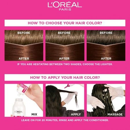 لوريال باريس كاستينج كريم جلوس صبغة شعر - بني ذهبي فاتح ارجواني 535