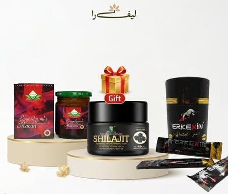 بكج القوة الثلاثي المتكامل: معجون ثيمرا + عسل السر العثماني + (هدية) شيلاجيت هيمالايا الأصلي