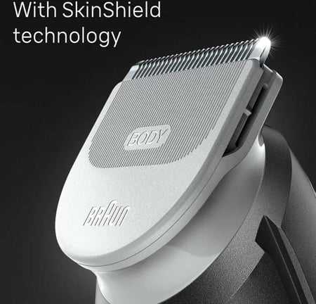 ماكينة حلاقة الجسم BG 3340 من براون 3 لكامل الجسم مع تقنية SkinShield