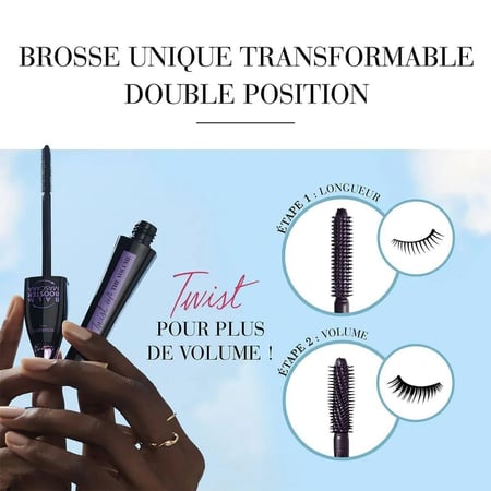 برجوا ماسكارا تويست أب ذا فوليوم 2 في 1 بالم بوستر 003 أسود/نوار - 8 مل