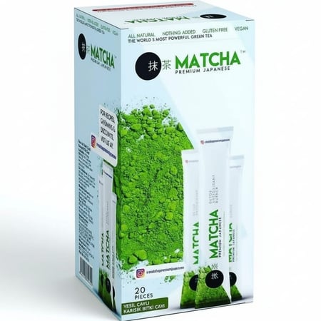 ماتشا بريميوم جابانيز - مغلفات شاي ماتشا ياباني أصلي 20 ظرف