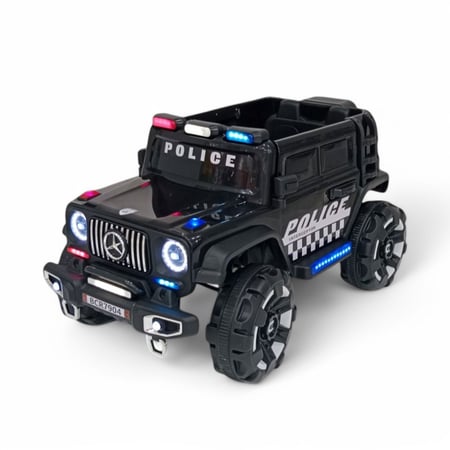 جي كلاس شكل الشرطة لون اسود تحكم عن بعد للاطفال - سكوتري