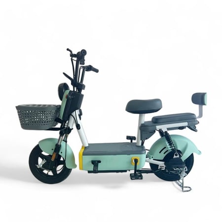 دراجة كهربائية 48فولت للكبار محرك 350 واط موديل 2025 أخضر - سكوتري