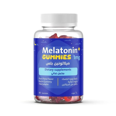 ميلاتونين بلس جاميز للنوم 60 قطعه حلوي - Melatonin plus gummies