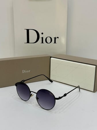 نظارة ديور فاخرة بإطار بدون إطار وعدسات بنية فاتحة متدرجة 15