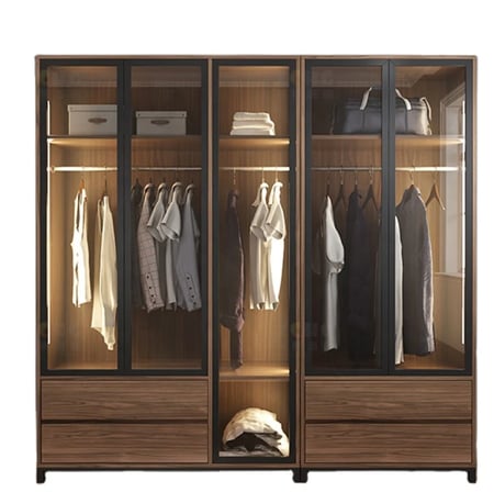 خزانة ملابس  240سم –بني