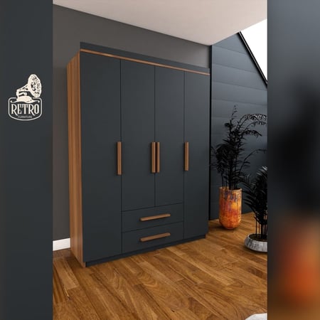 خزانة ملابس عصرية بتصميم بسيط وعملي مع جودة عالية بالخامات اشتري الان