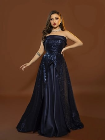 فساتين سهرة بدون اكمام black evening