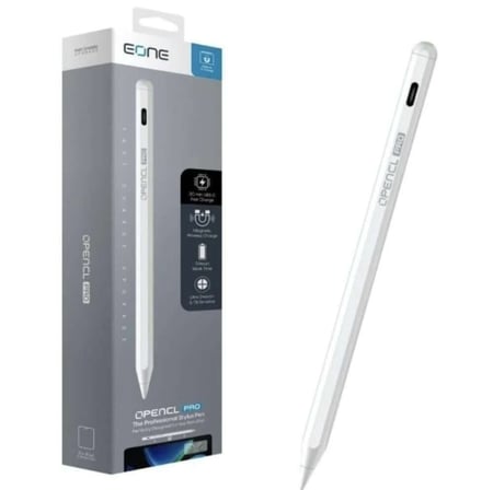 Eone - قلم الايباد يدعم راحة اليد والشحن اللاسلكي - ابيض