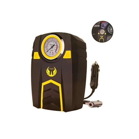 منفاخ إطارات السيارة الرقمي ضاغط هواء مع إيقاف تلقائي وإضاءة LED 12