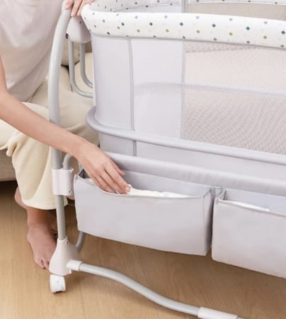 سرير جانبي كهربائي + محبس اطفال