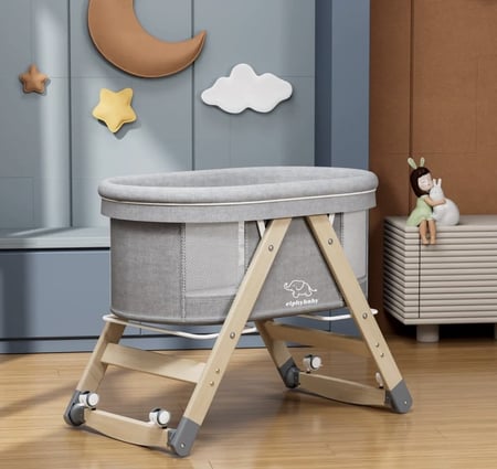 سرير مواليد قابل للطي والهز