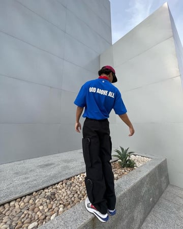 Streetwise - Blue Classic God Above All T-Shirt