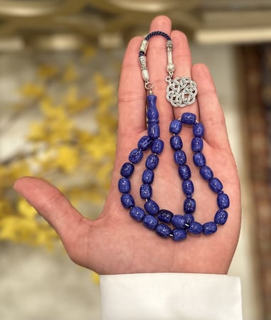 سبحة فاتوران كحلي مخلوط