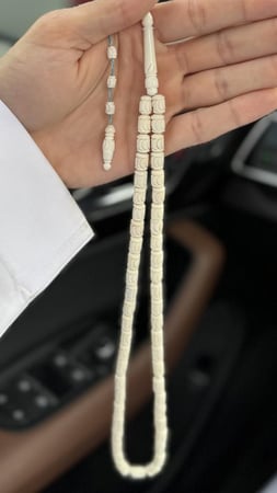 سبحة عظم جمل | برميلي معالج بالاوكسجين