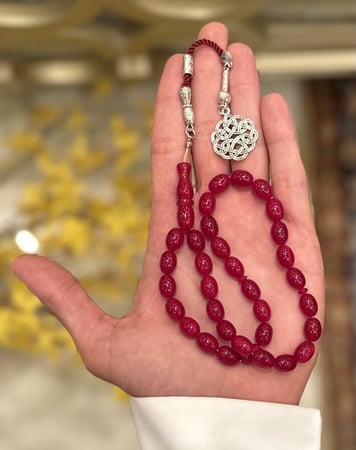 سبحة فاتوران قرمزي