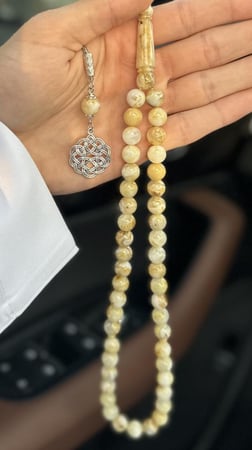 سبحة بكلايت فستقي - مناسب للإهداء