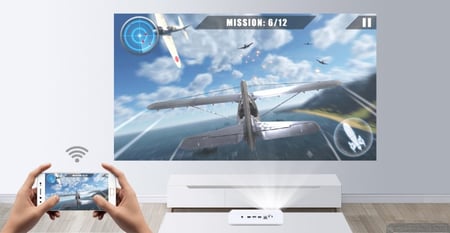 بروجكتر صغير لاسلكي Byintek R19 بث لاسلكي وسهل الاستخدام
