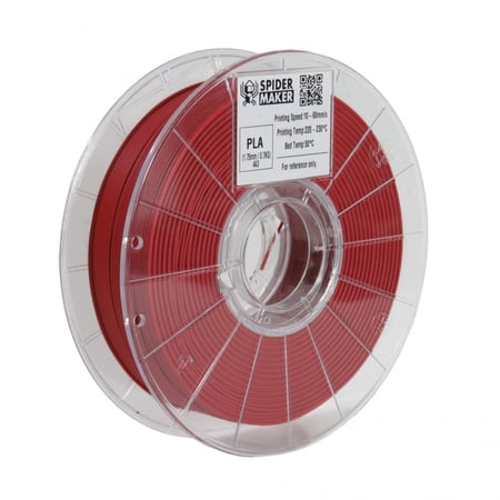 SpiderMaker Matte PLA (Jujube Red) 3D Filament 1.75Ø, 0.7kg