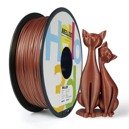 Hello3D PLA Metal-Like (Copper) 3D Filament 1.75Ø, 1kg