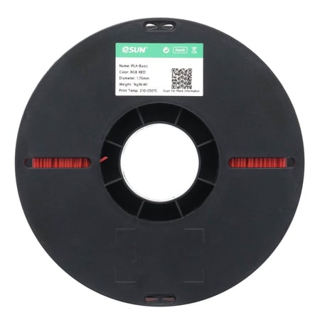eSUN PLA Basic (RGB Red) 3D Filament 1.75Ø, 1kg