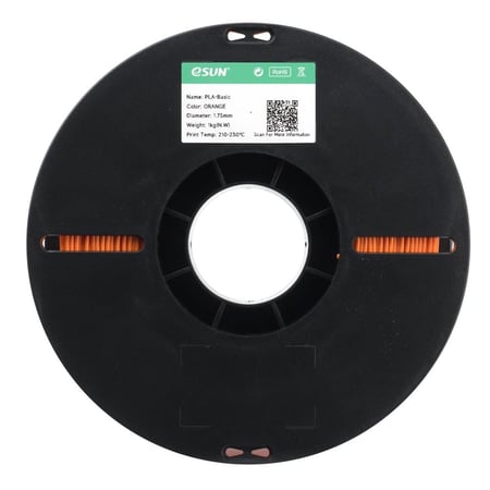 eSUN PLA Basic (Orange) 3D Filament 1.75Ø, 1kg