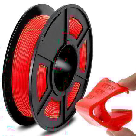 SUNLU TPU (Red) 3D Printing Filament 1.75Ø, 0.5kg
