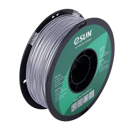 filament فلمنت eSUN PETG Solid Silver