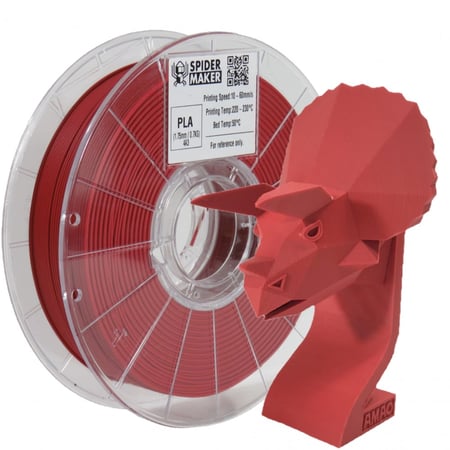 SpiderMaker Matte PLA (Jujube Red) 3D Filament 1.75Ø, 0.7kg