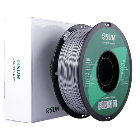 filament فلمنت eSUN PETG Solid Silver